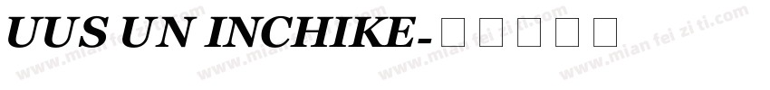 UUS UN INCHIKE字体转换